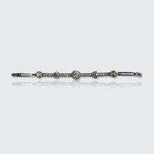 Load image into Gallery viewer, Reserved: Art Deco Old-Cut Diamond Link Bracelet