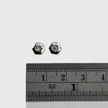 Load image into Gallery viewer, Art Deco Diamond Target Earrings