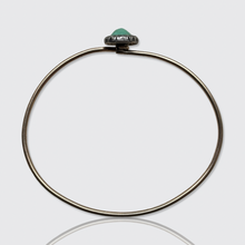Load image into Gallery viewer, Belle Epoque Turquoise &amp; Diamond Hook Closure Bangle