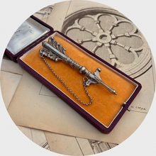 Load image into Gallery viewer, Victorian Silver Arrow Needle Case Brooch