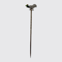 Load image into Gallery viewer, Antique Enamel &amp; Diamond Rooster Stickpin