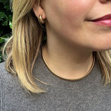 Load image into Gallery viewer, Retro Rose Gold Tubogas Hoop Earrings