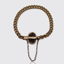 Load image into Gallery viewer, 19th Century Curb-Link Scarab Bracelet