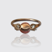 Load image into Gallery viewer, 19th Century Bouton Coral &amp; Diamond Ring