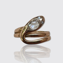 Load image into Gallery viewer, Victorian Rose-Cut Diamond Snake Ring