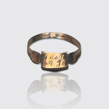 Load image into Gallery viewer, Antique Gold Ring with Two Hidden Compartments