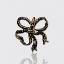 Load image into Gallery viewer, 19th Century Rose-Cut Diamond Bow Pendant