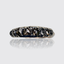 Load image into Gallery viewer, Georgian Eight Stone Rose-Cut Diamond Half Hoop Ring