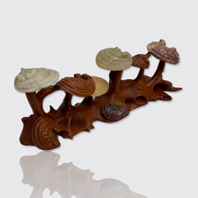 Load image into Gallery viewer, Chinese Boxwood &amp; Hardstone Lingzhi Brush Holder