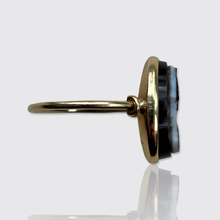 Load image into Gallery viewer, Antique Hardstone Cameo Ring a Greek Warrior