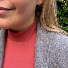 Load image into Gallery viewer, Rose-Cut Diamond Claw Pin