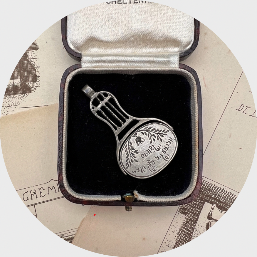 Victorian Silver Thai Souvenir Swivel Fob
