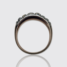 Load image into Gallery viewer, Georgian Eight Stone Rose-Cut Diamond Half Hoop Ring