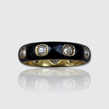 Load image into Gallery viewer, Victorian Diamond &amp; Enamel Eternity Ring