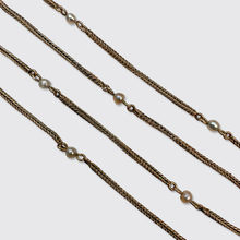Load image into Gallery viewer, Victorian Seed Pearl Station Necklace