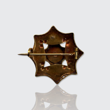 Load image into Gallery viewer, Victorian Gold &amp; Pearl Snowflake Brooch