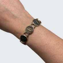 Load image into Gallery viewer, Vintage Rose Gold Antique Coin Bracelet