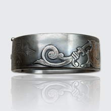 Load image into Gallery viewer, 19th Century French Silver Griffin Bangle