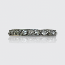 Load image into Gallery viewer, Platinum Old-Cut Diamond Eternity Ring