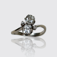 Load image into Gallery viewer, Antique Old-Cut Diamond Toi et Moi Ring