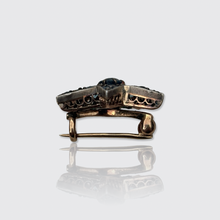 Load image into Gallery viewer, 19th Century Small Blue Paste Star Brooch