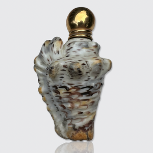 Antique Porcelain Shell-Shaped Perfume Bottle