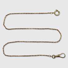 Load image into Gallery viewer, Antique 14k Gold Fantasy Link Watch Chain Necklace