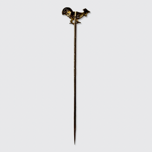 Load image into Gallery viewer, Antique Enamel &amp; Diamond Rooster Stickpin