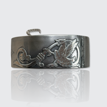 Load image into Gallery viewer, 19th Century French Silver Griffin Bangle