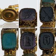 Load image into Gallery viewer, 19th Century Ormulu Wax Seal Wheel with Six Seals