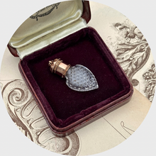Load image into Gallery viewer, Georgian Heart-Shaped Perfume Bottle Pendant