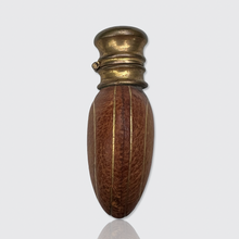 Load image into Gallery viewer, Antique Heart-Shaped Leather Lined Perfume Bottle