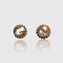 Load image into Gallery viewer, Reserved for 'S', payment 1/6: 19th Century Rose-Cut Diamond Solitaire Earrings