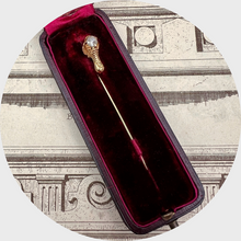 Load image into Gallery viewer, Rose-Cut Diamond Claw Pin