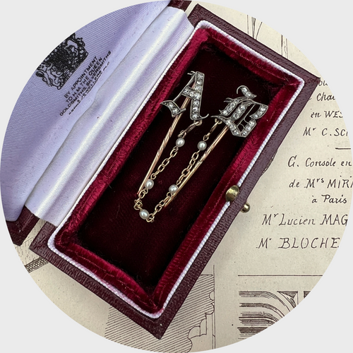 Rose-Cut Diamond 'A/B' Stickpins