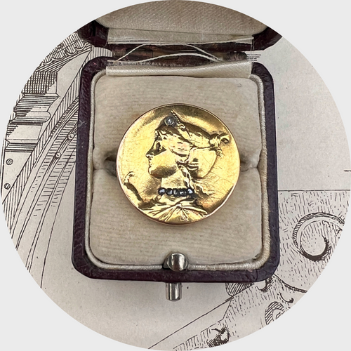 Art Nouveau Hera Brooch, Louis Armand Rault