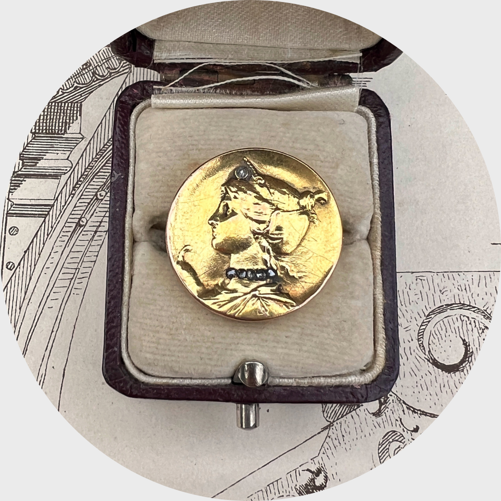 Art Nouveau Hera Brooch, Louis Armand Rault