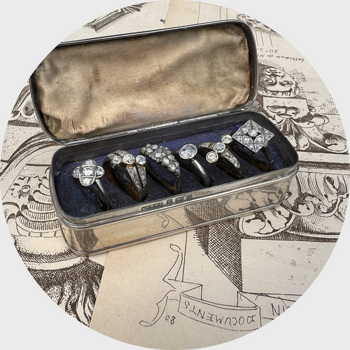 Sterling Silver Multi Ring Box, 1903