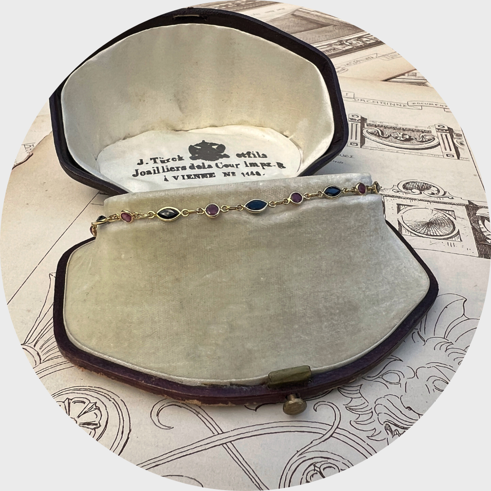 Sapphire & Ruby Link Bracelet