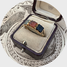 Load image into Gallery viewer, Georgian Hardstone &#39;Hope, Love &amp; Faith&#39; Ring