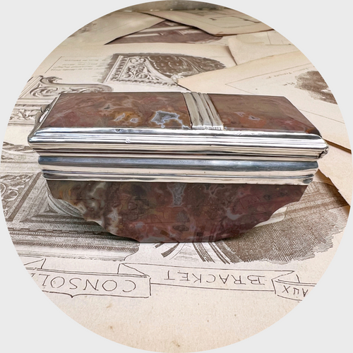 Georgian Silver & Agate Snuff Box