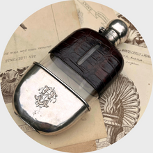 Load image into Gallery viewer, Victorian Silver Hip Flask with Cup