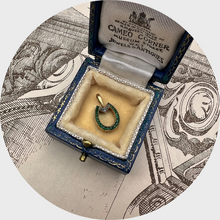 Load image into Gallery viewer, Reversible Emerald / Ruby Horseshoe Pendant