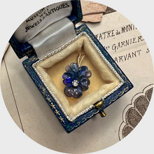 Load image into Gallery viewer, Victorian Opal &amp; Diamond Pansy Pendant