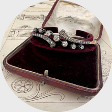 Load image into Gallery viewer, Victorian Diamond Scrollwork Crossover Bracelet