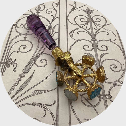 19th Century Wax Seal Wheel with Six Seals