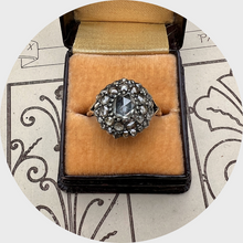 Load image into Gallery viewer, Rose-Cut Diamond Halo Ring