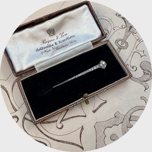 Victorian Rose-Cut Diamond Lucky Nail Pin