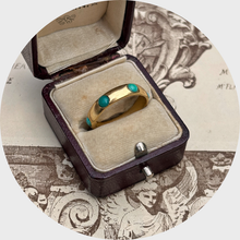 Load image into Gallery viewer, Antique French Turquoise Eternity Ring