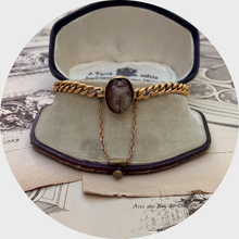 Load image into Gallery viewer, 19th Century Curb-Link Scarab Bracelet
